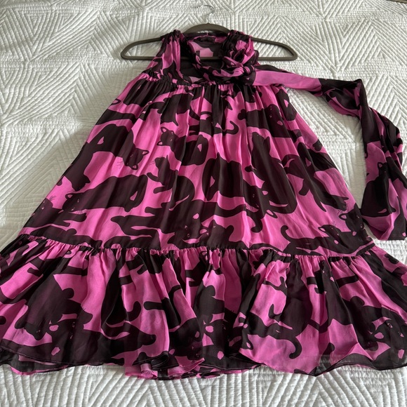 Maeve Halter Shine Swing Mini Dress - Picture 13 of 13